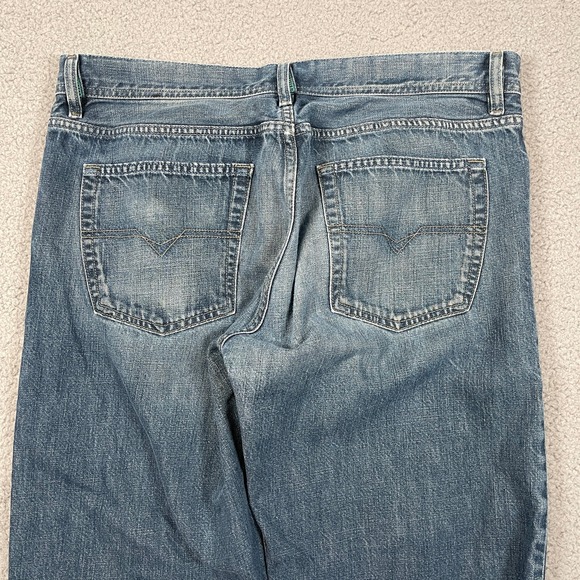 Rare Vintage Diesel Jeans Unique Fades Mens 38x34 (Fit:36x33) Blue Loose Italy - Picture 10 of 14